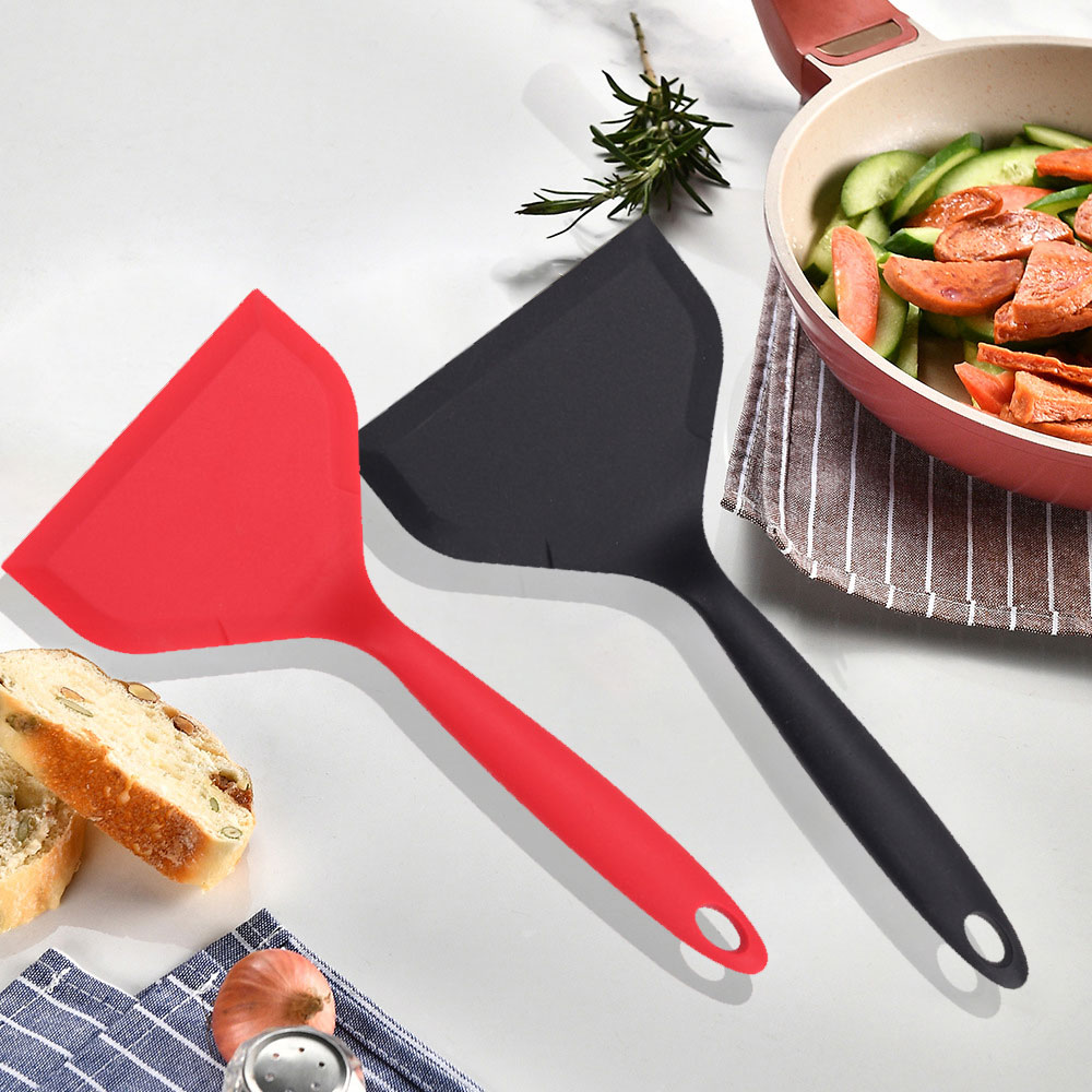 Okonomiyaki Spatula - Rood BK Non-stick Siliconen Turners Spatel