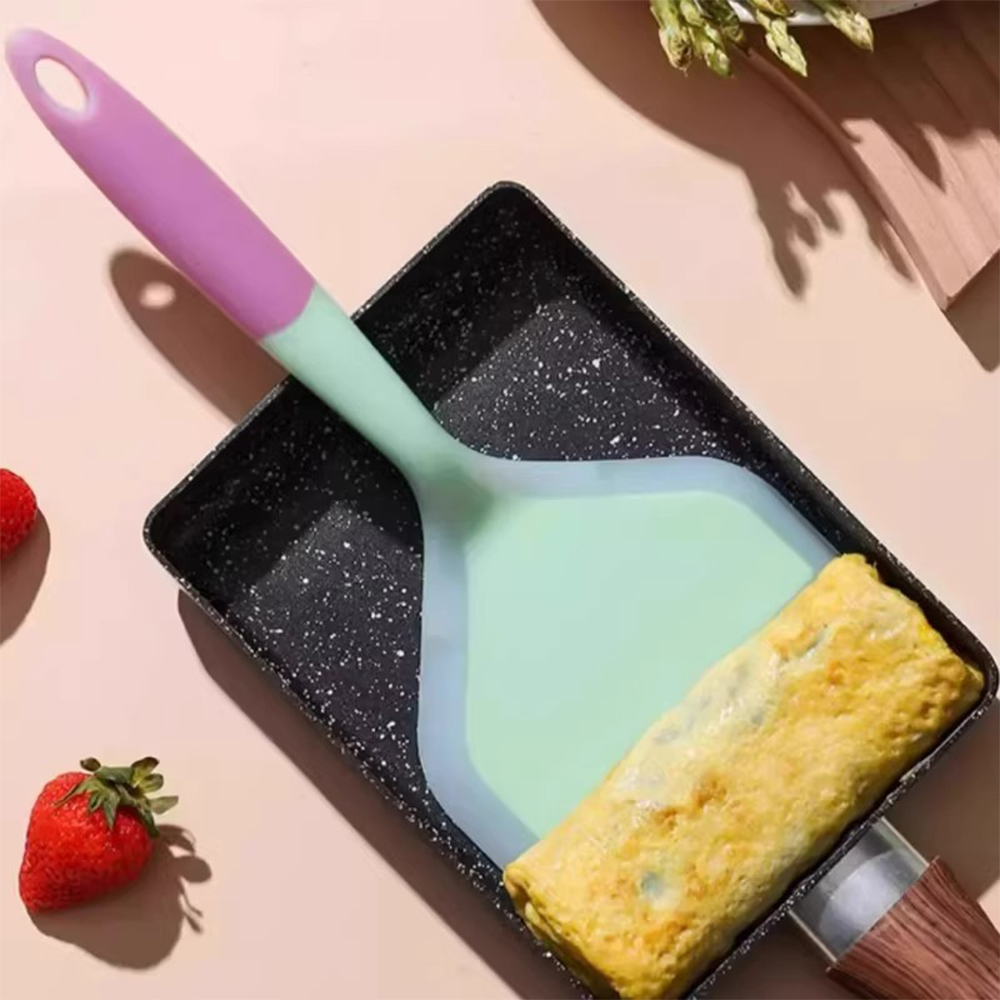 Okonomiyaki Spatula - Siliconen spatel Brede pannenkoekendraaier Anti-aanbaklaag Hittebestendige