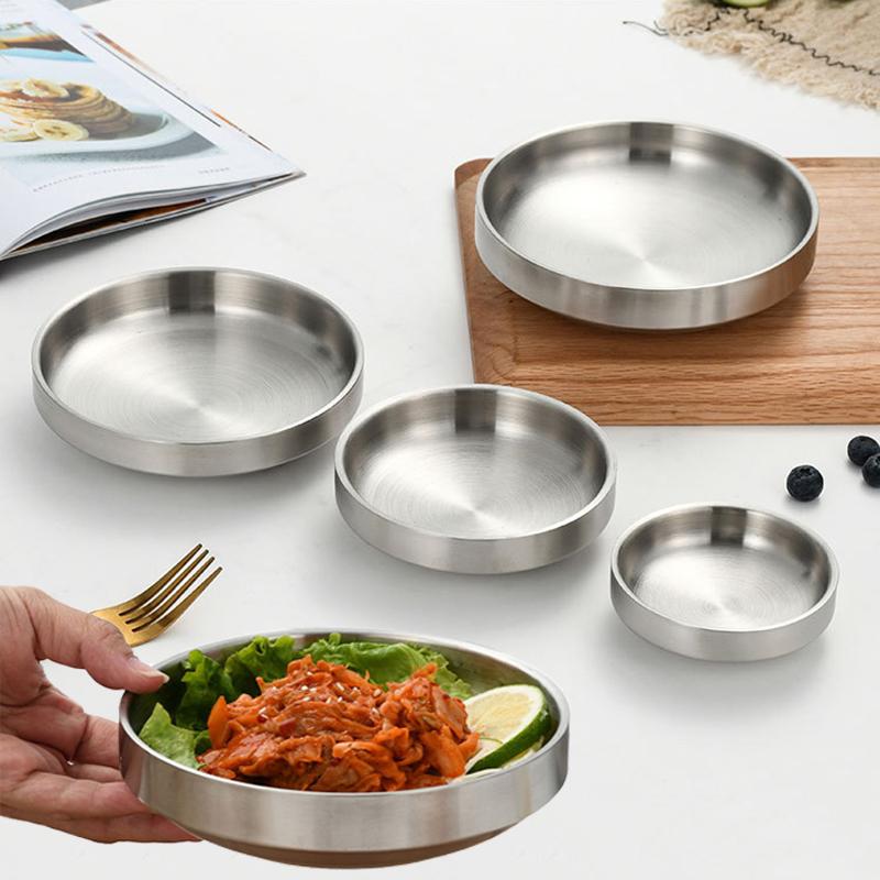 Platte roestvrijstalen plaat,  - Dim Sum Basket recensie en prijs