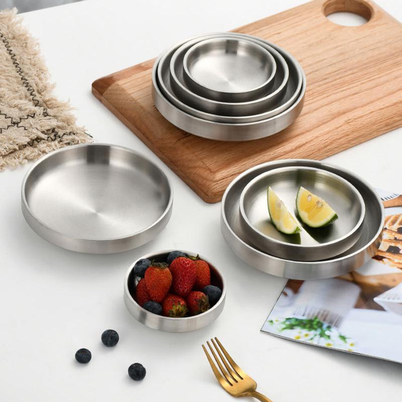 Platte roestvrijstalen plaat,  - Dim Sum Basket recensie en prijs