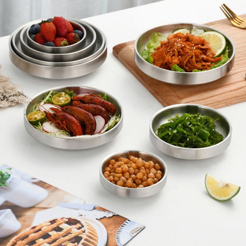 Platte roestvrijstalen plaat,  - Dim Sum Basket recensie en prijs